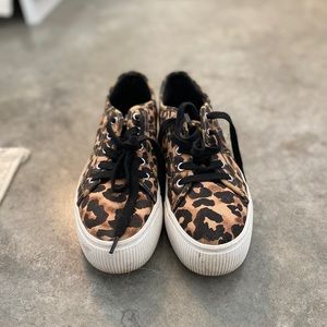 Steve Madden cheetah platform sneakers